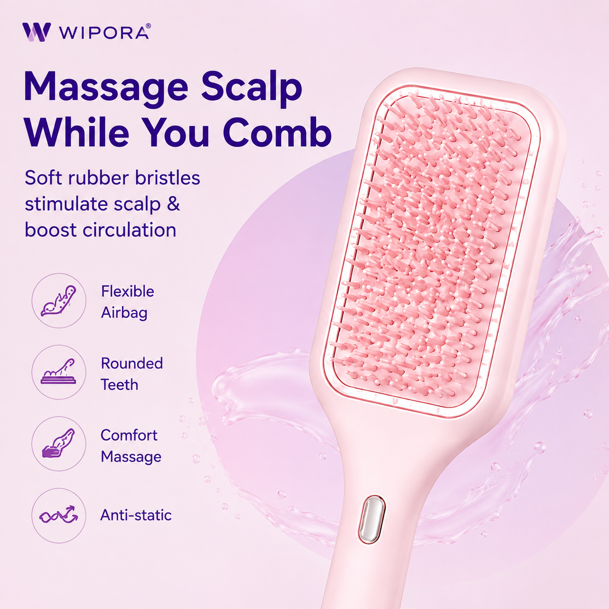 Hair Oil Dispensing Brush