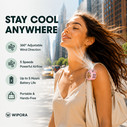 AirClip™ – 360° Portable Personal Cooling Fan.