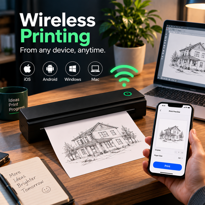 PrintGo™  Portable Inkless Wireless Printer