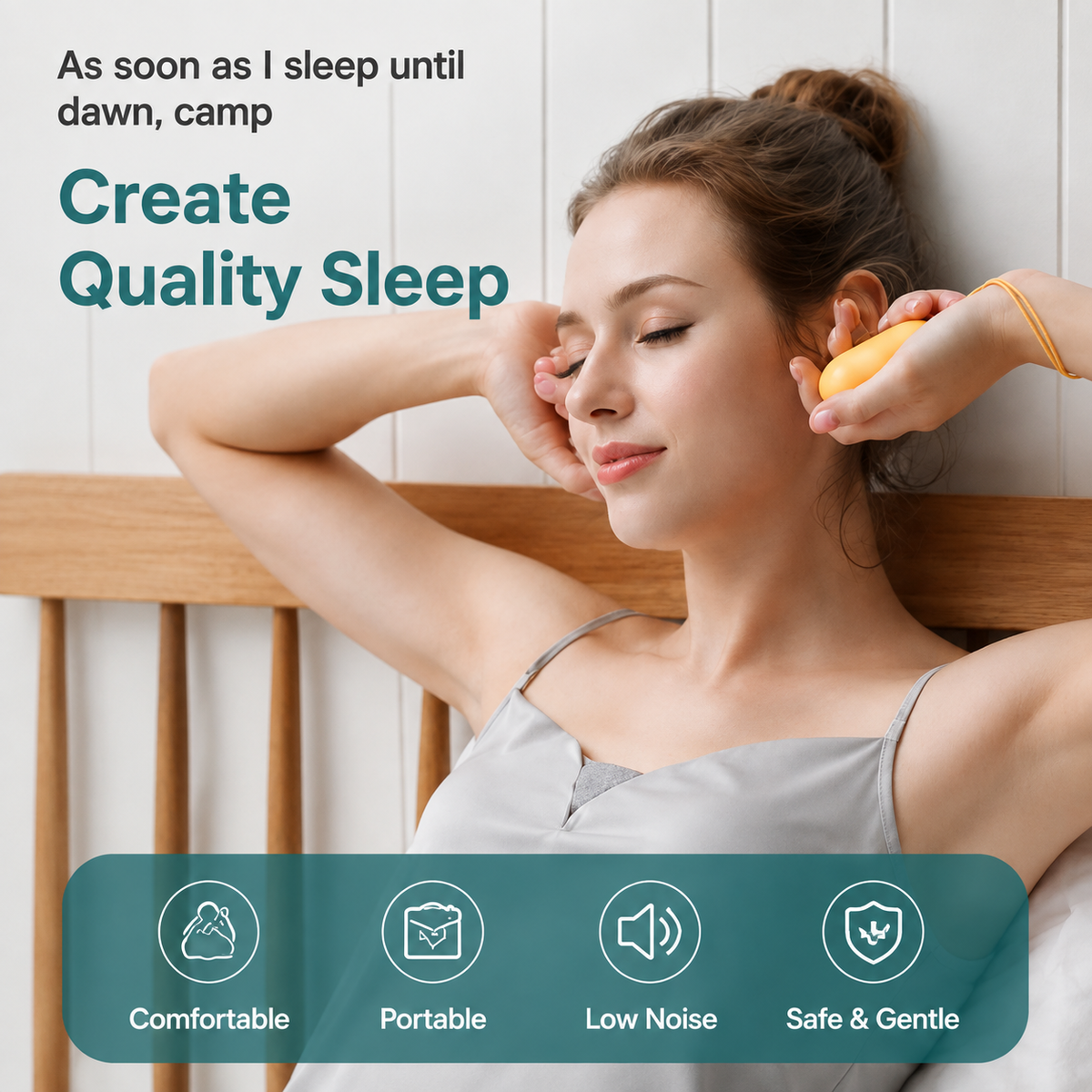 CalmPulse™ – Handheld Relaxation & Sleep Support Device