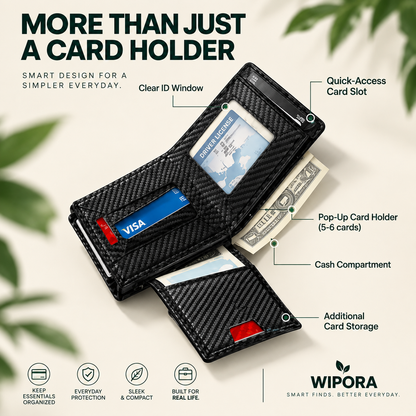 VaultEdge™ – RFID Smart Pop-Up Wallet
