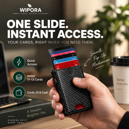 VaultEdge™ – RFID Smart Pop-Up Wallet