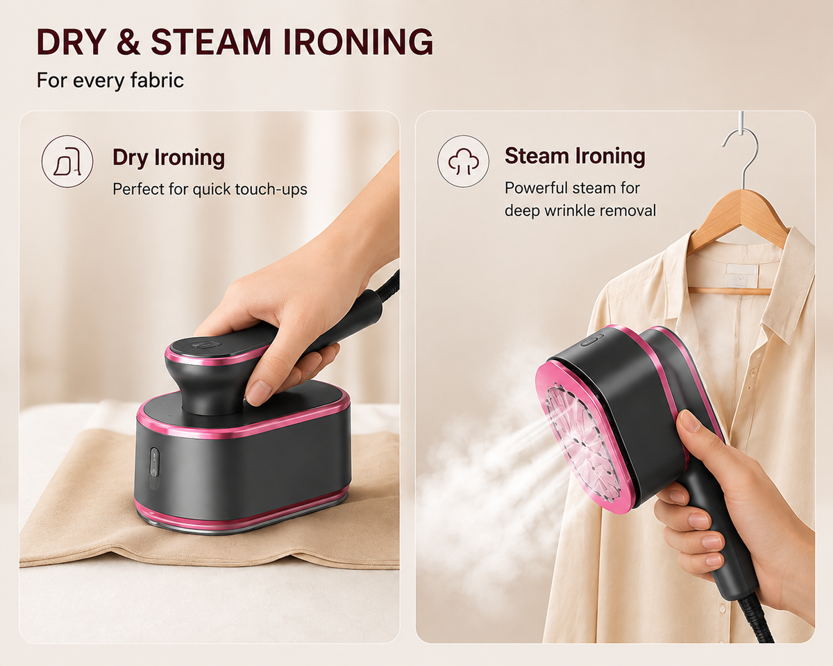SteamGo™ – Portable Handheld Steam Iron