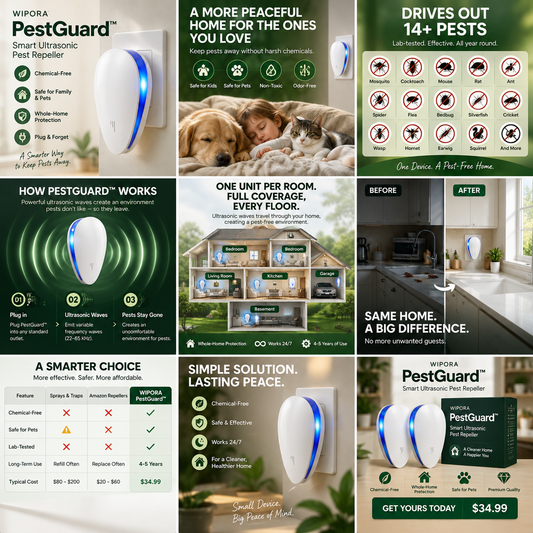 PestGuard™ Smart Ultrasonic Pest Repeller