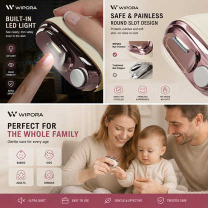 NailEase Automatic Nail Trimmer & Polisher – Safe Electric Nail Care for All Ages