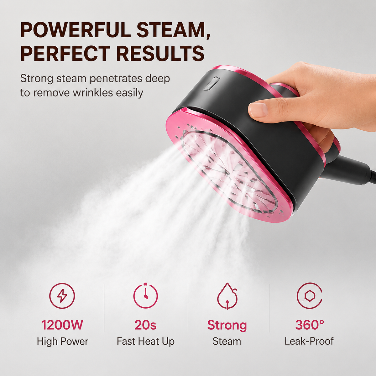 SteamGo™ – Portable Handheld Steam Iron