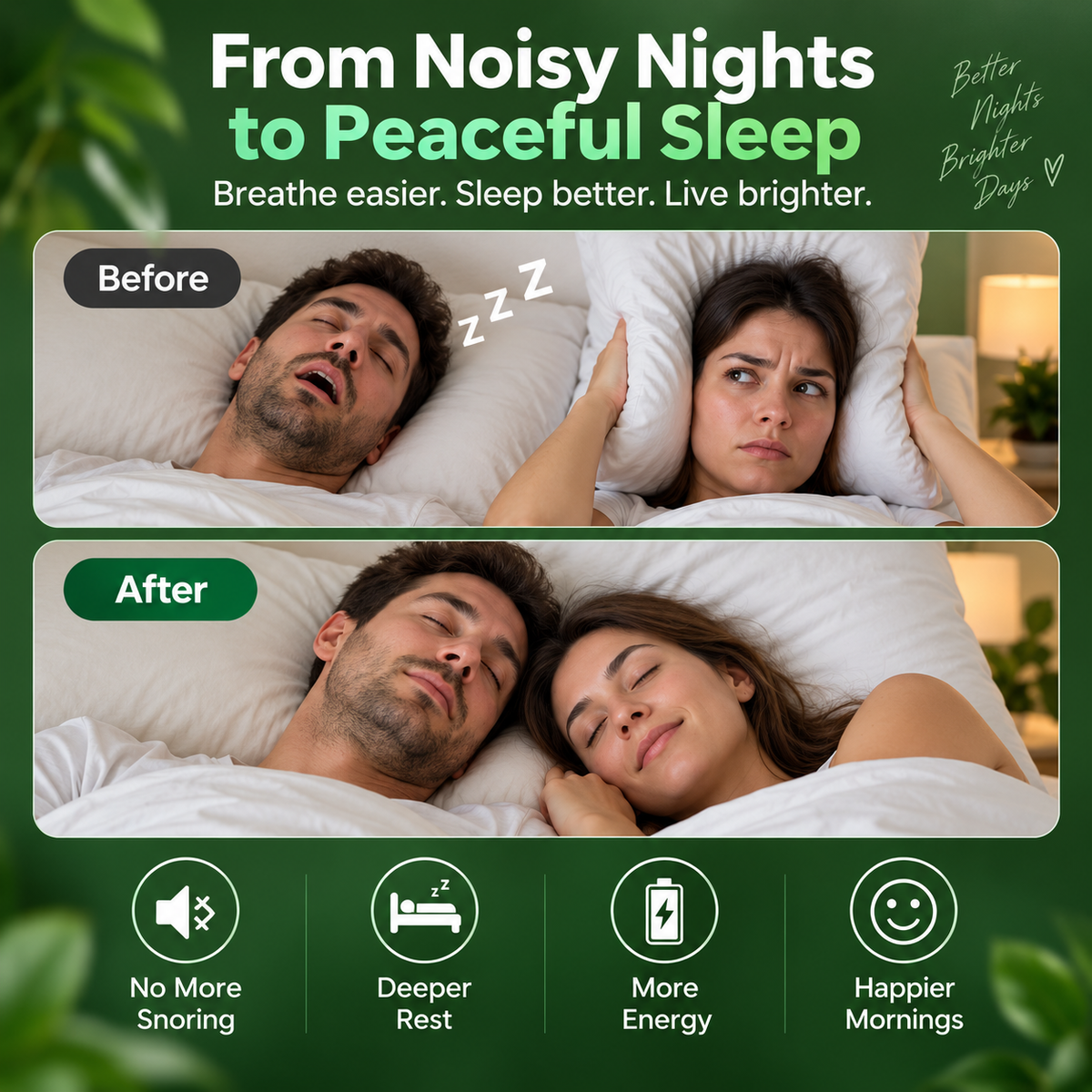 SnoreZen™ – Smart Anti-Snore Sleep Device