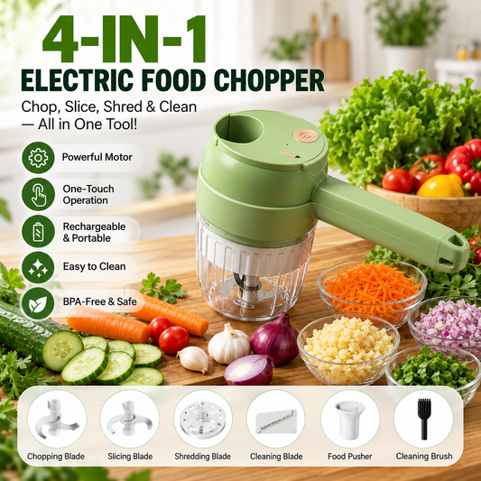 PrepGo™ – 4-in-1 Electric Food Prep Tool