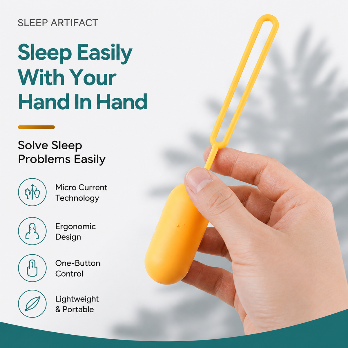 CalmPulse™ – Handheld Relaxation & Sleep Support Device