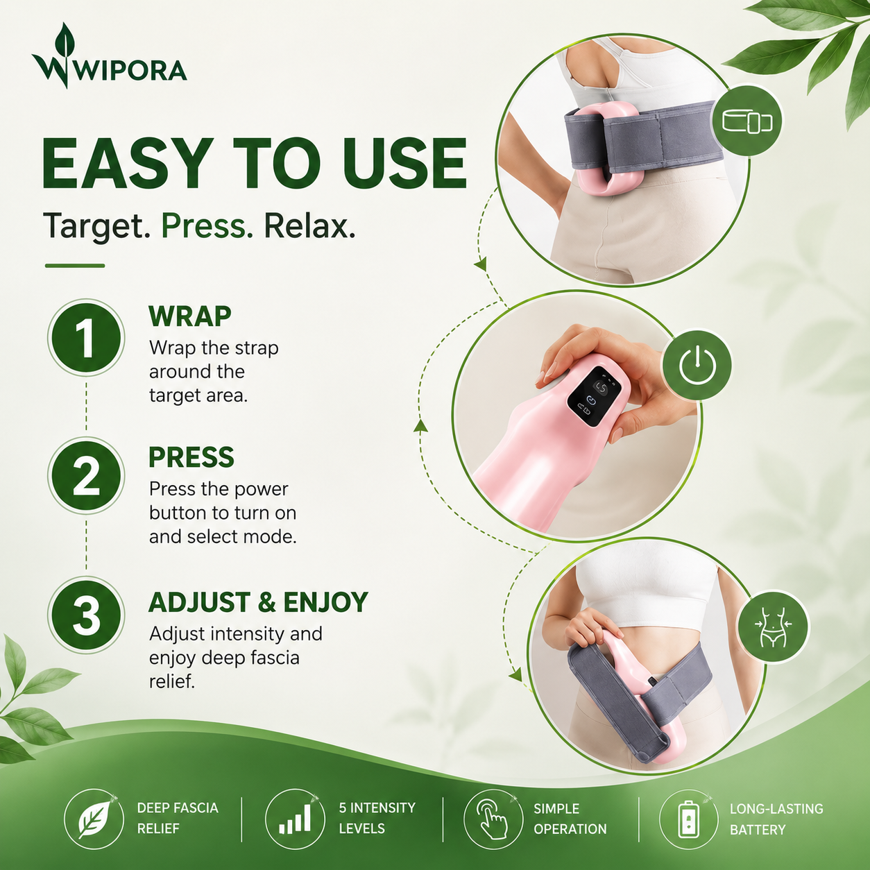 FlexRelief Electric Fascia Ring – Deep Tissue Massage & Muscle Recovery