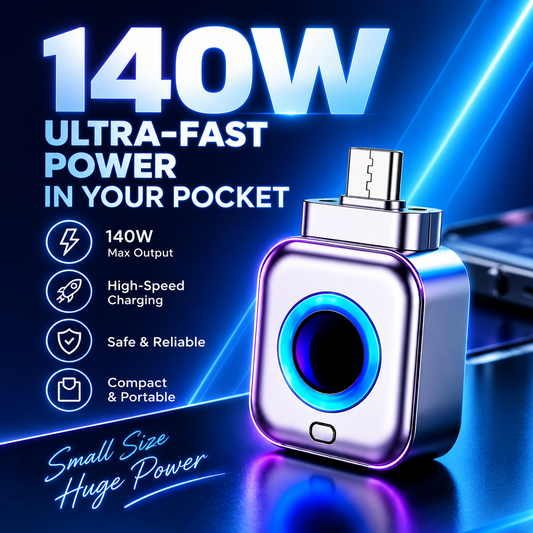 VoltPod™ – 140W Ultra-Fast Portable Power Bank