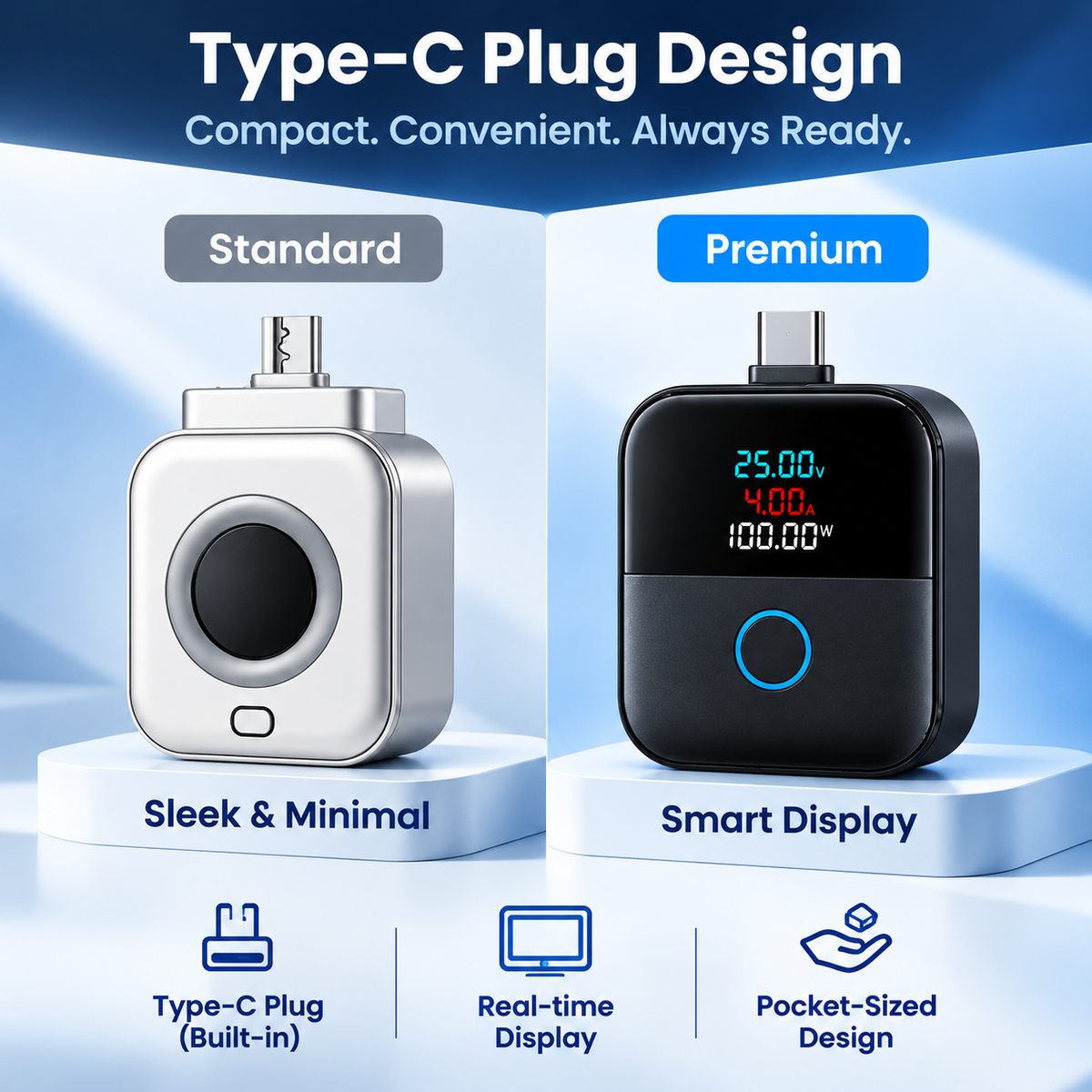 VoltPod™ – 140W Ultra-Fast Portable Power Bank