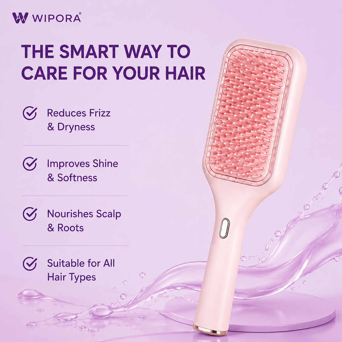 Hair Oil Dispensing Brush