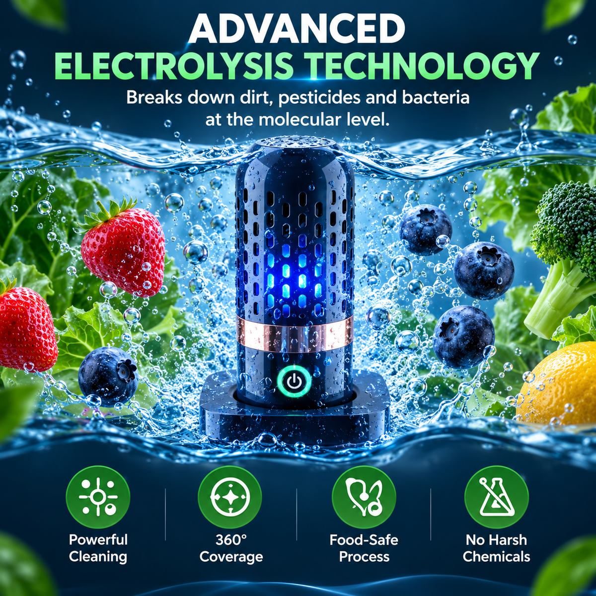 PurePod™ – Smart Fruit & Veggie Purifier