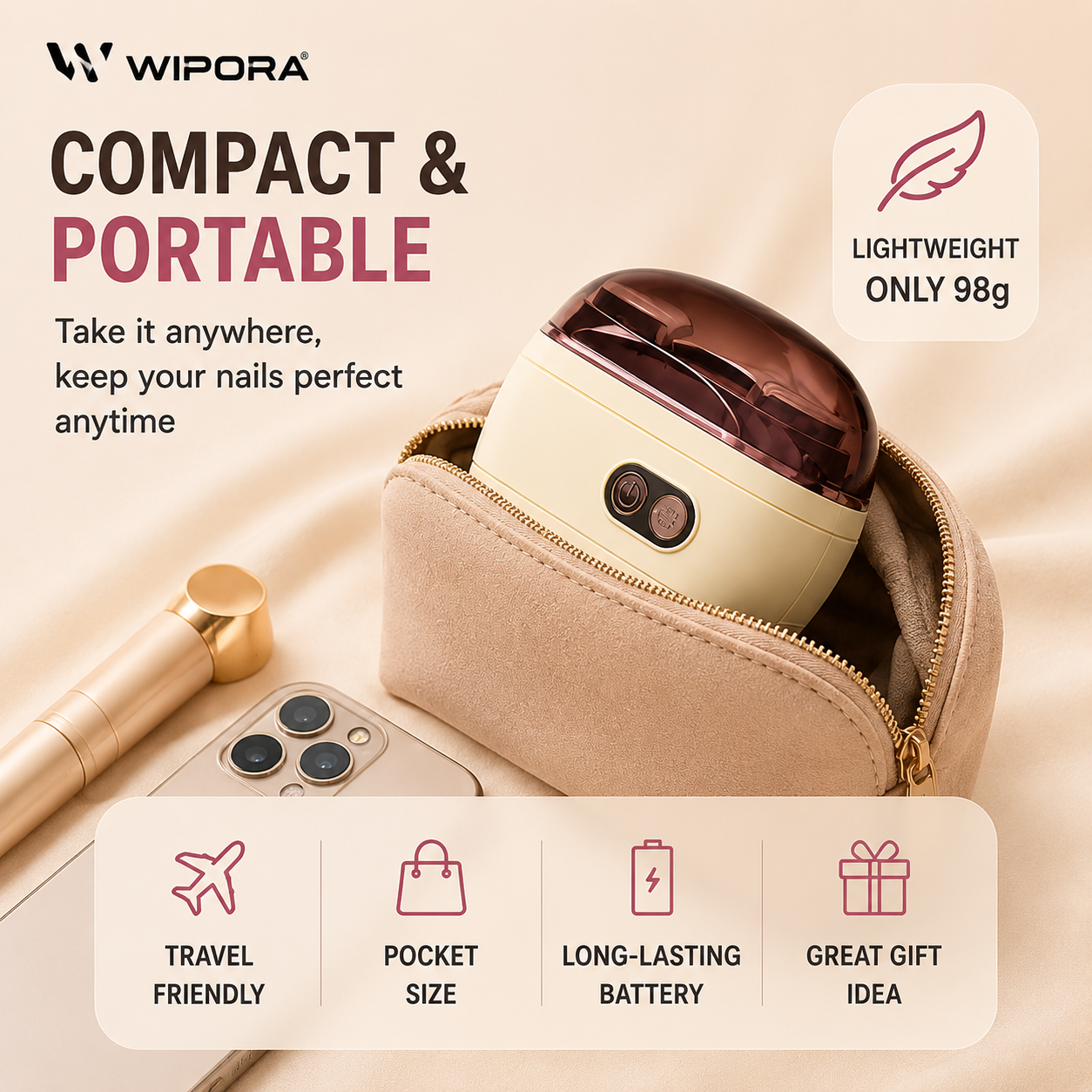 NailEase Automatic Nail Trimmer & Polisher – Safe Electric Nail Care for All Ages