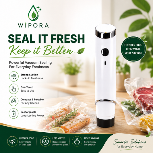 Handheld Rechargeable Food Vacuum Sealer Kit Portable Vacuum Sealer One