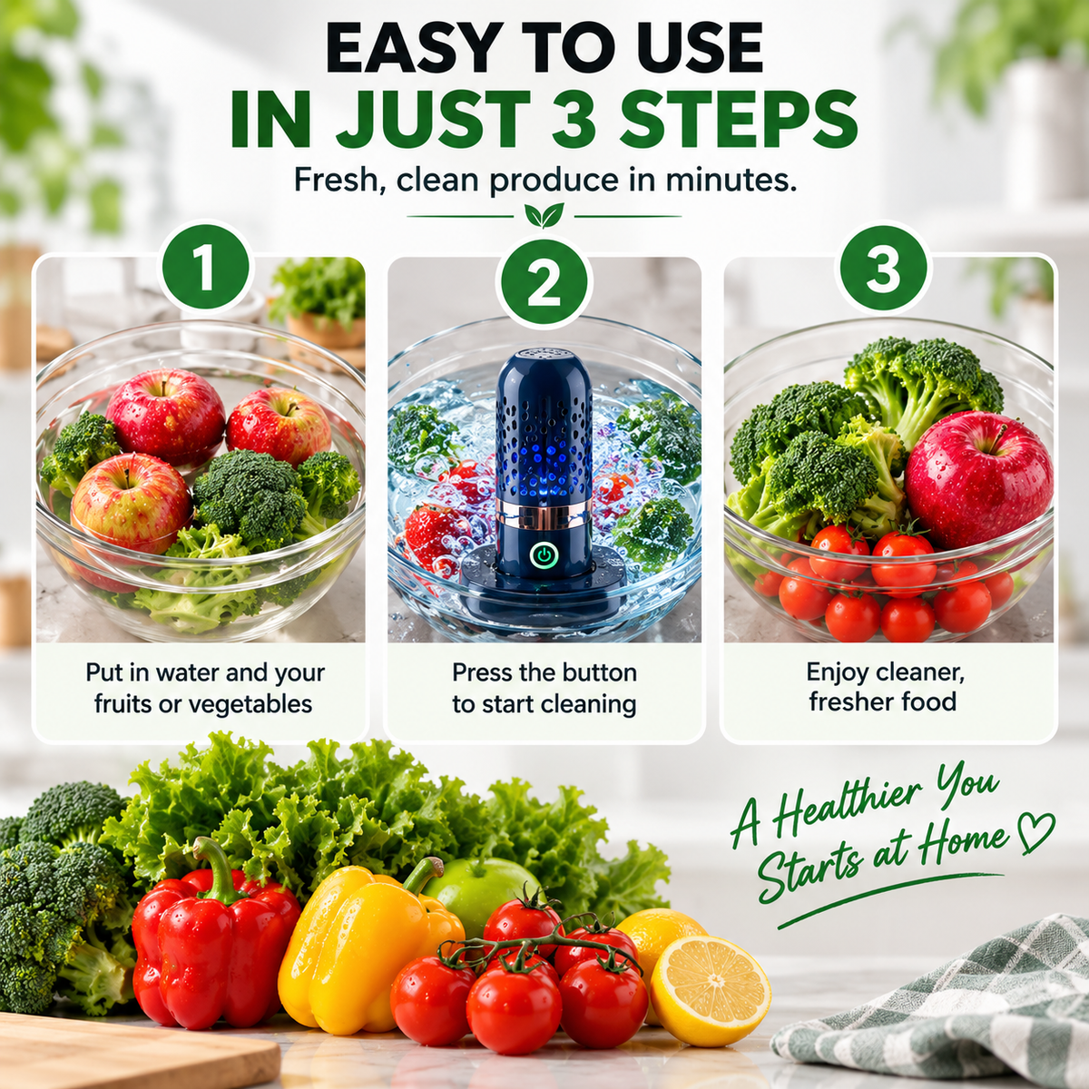PurePod™ – Smart Fruit & Veggie Purifier