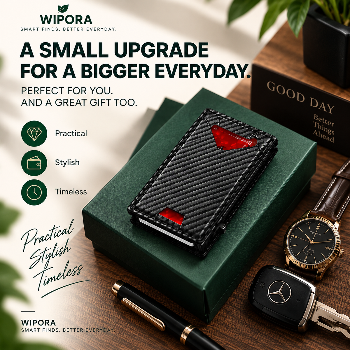 VaultEdge™ – RFID Smart Pop-Up Wallet