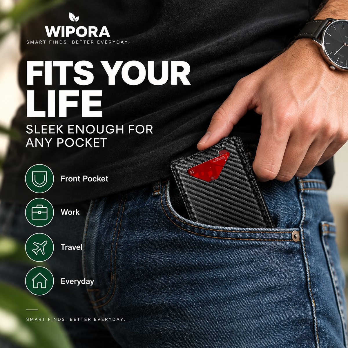 VaultEdge™ – RFID Smart Pop-Up Wallet