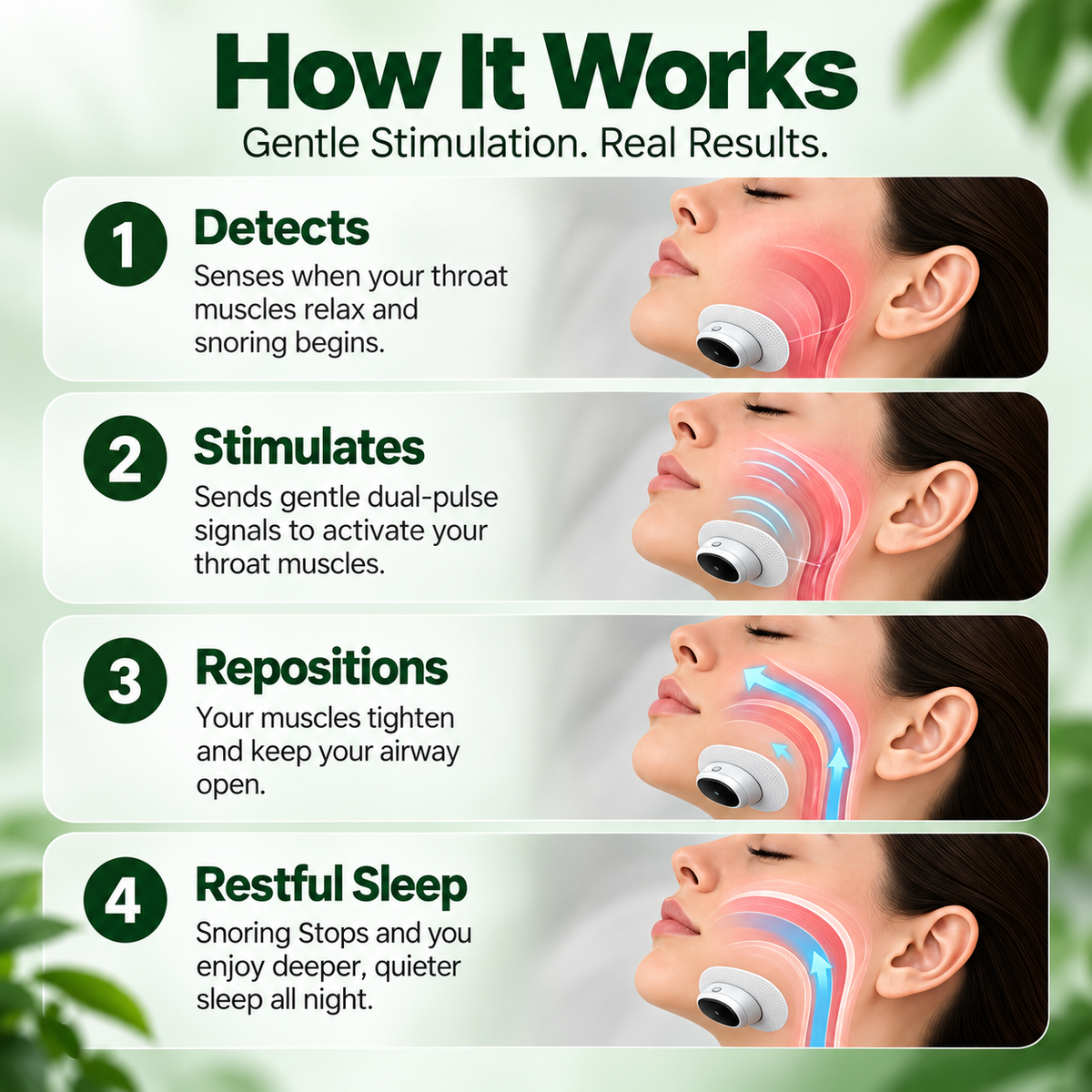 SnoreZen™ – Smart Anti-Snore Sleep Device