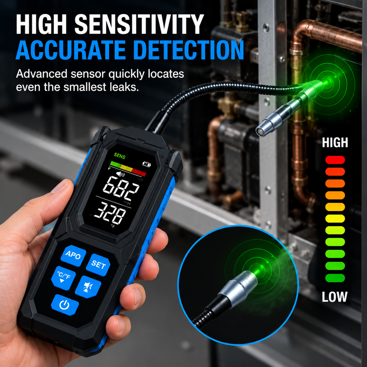 LeakSense™ – Smart Refrigerant Leak Detector