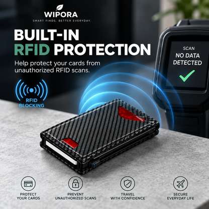 VaultEdge™ – RFID Smart Pop-Up Wallet