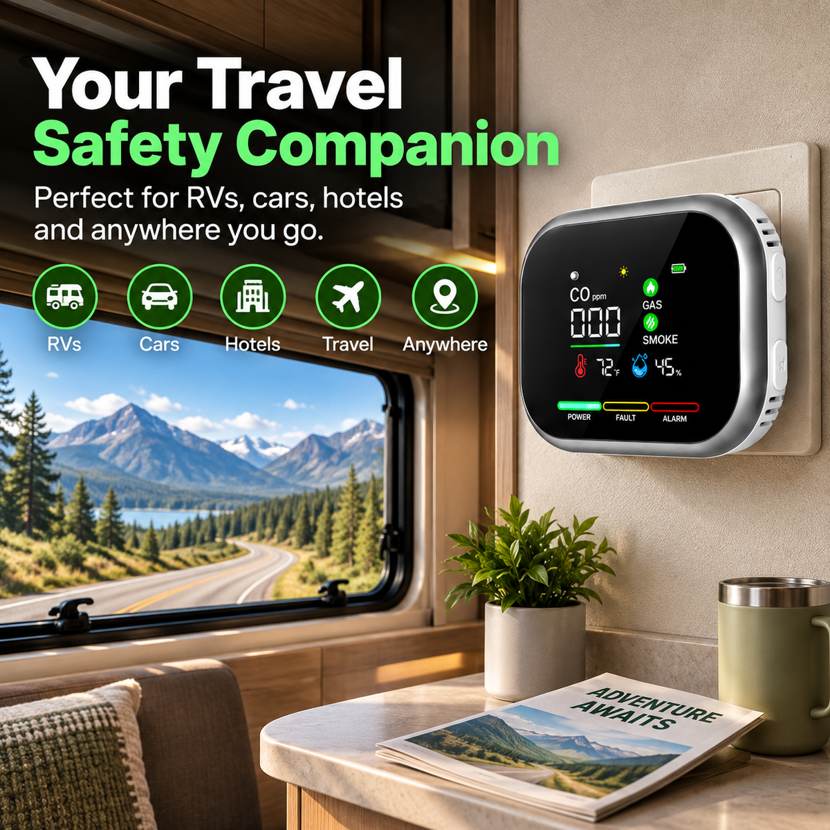 AirGuard™ – 6-in-1 Smart Air Safety Monitor