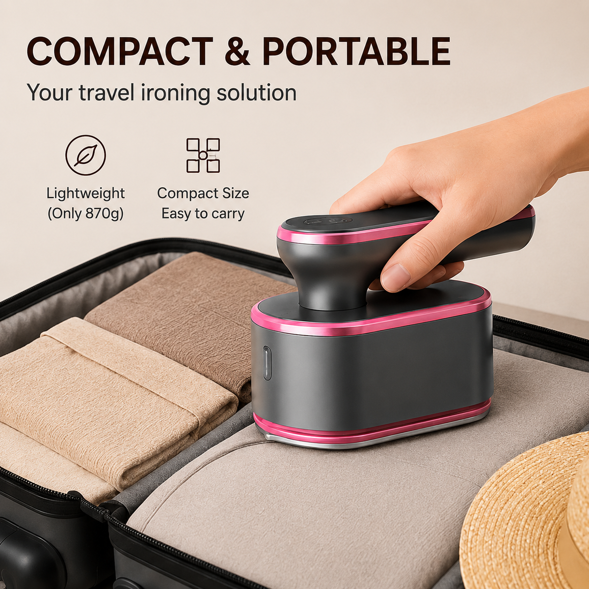 SteamGo™ – Portable Handheld Steam Iron