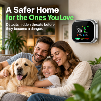 AirGuard™ – 6-in-1 Smart Air Safety Monitor