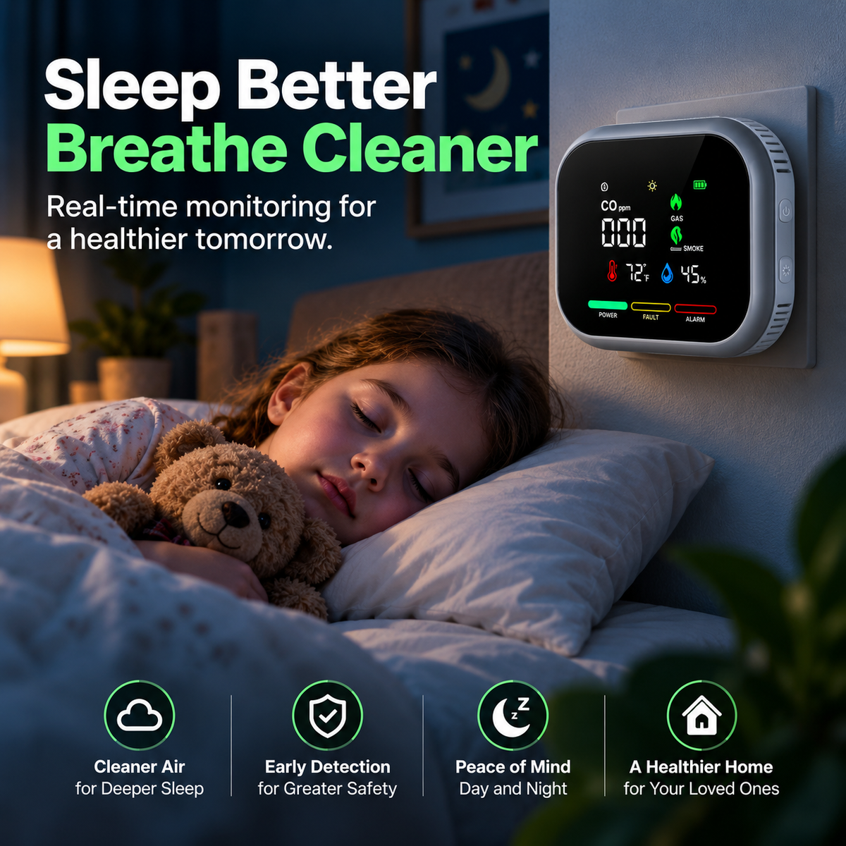 AirGuard™ – 6-in-1 Smart Air Safety Monitor