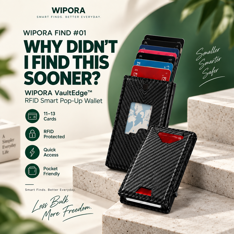 VaultEdge™ – RFID Smart Pop-Up Wallet
