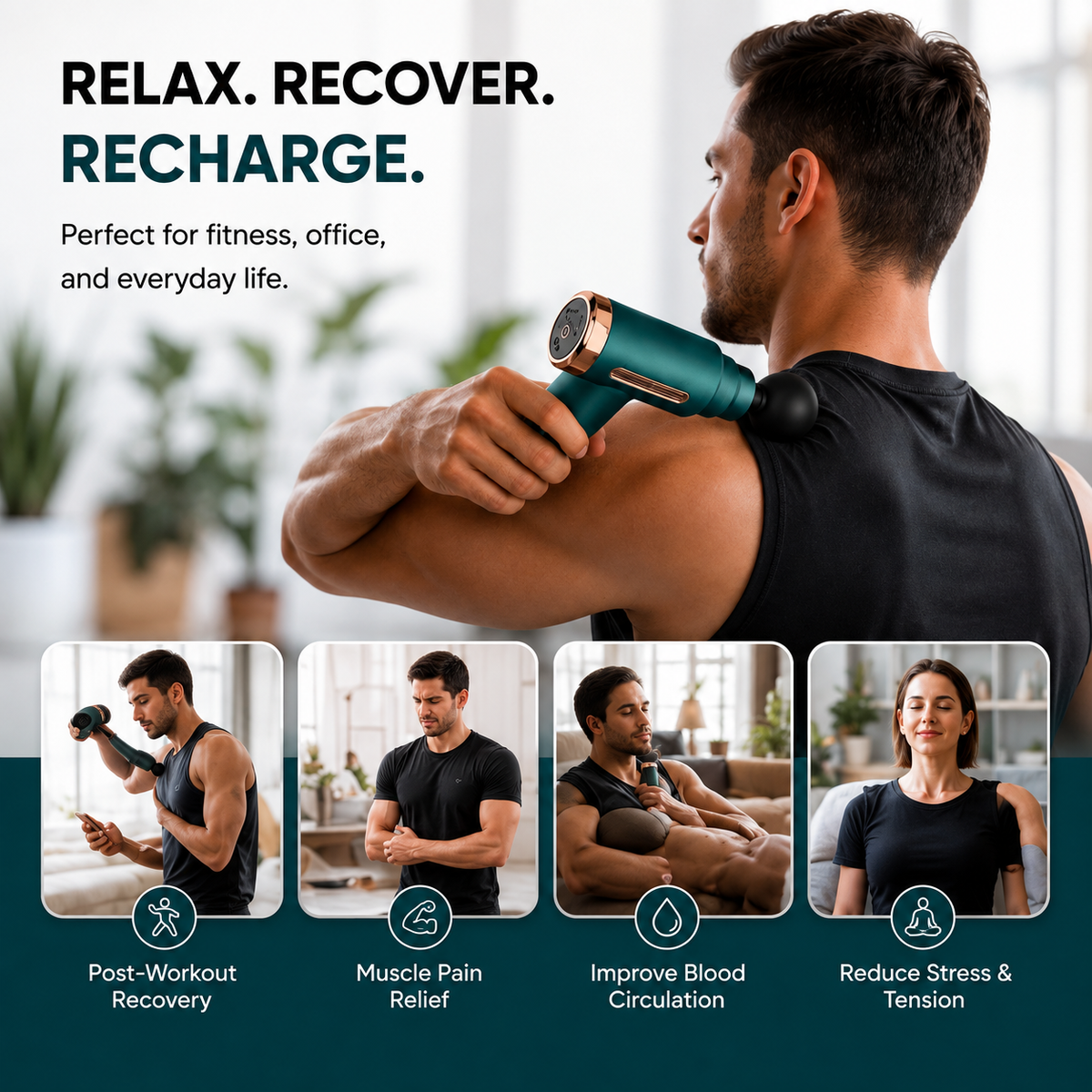 PulsePro™ Deep Tissue Massage Gun