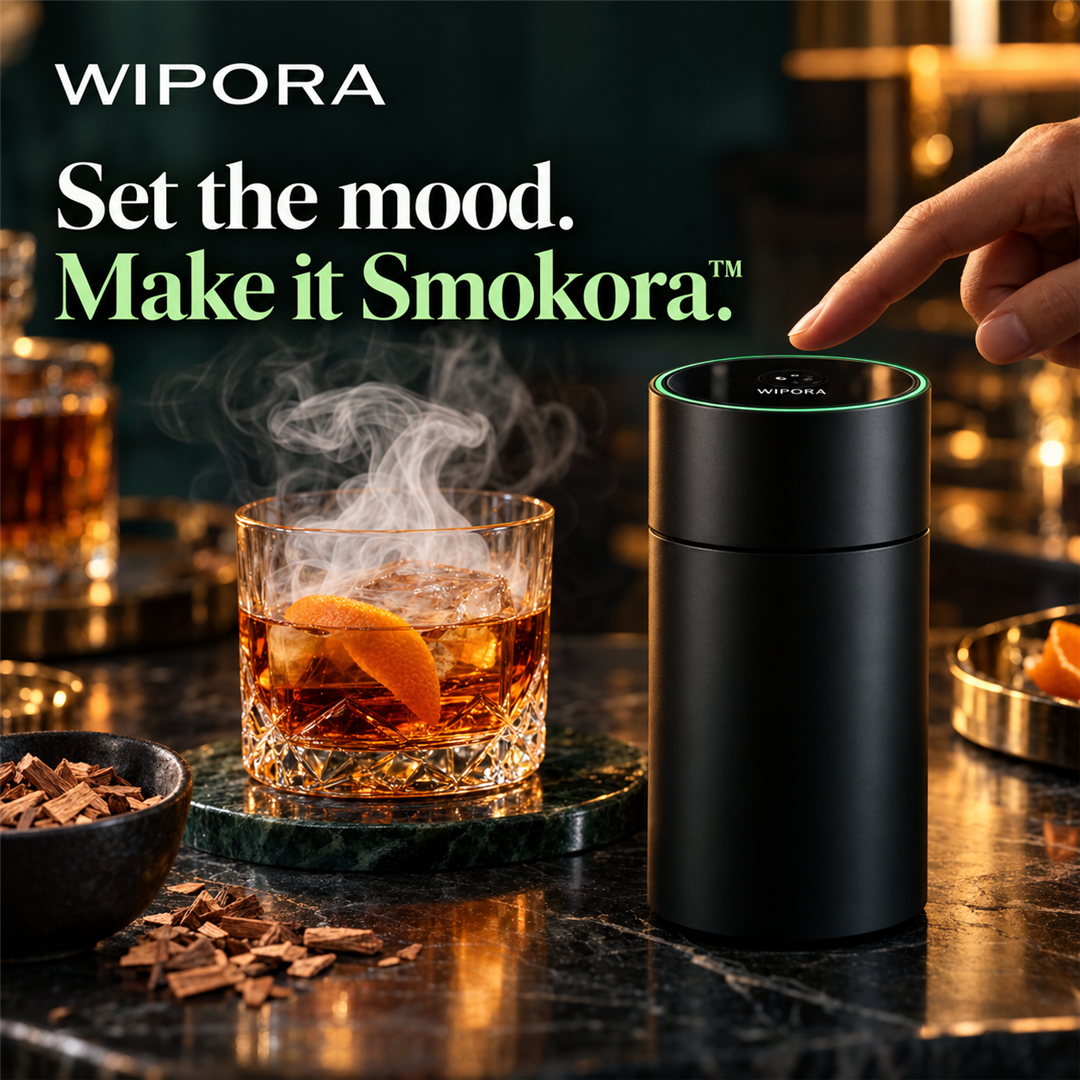 Smokora™ – Electric Cocktail & Whiskey Smoke Infuser